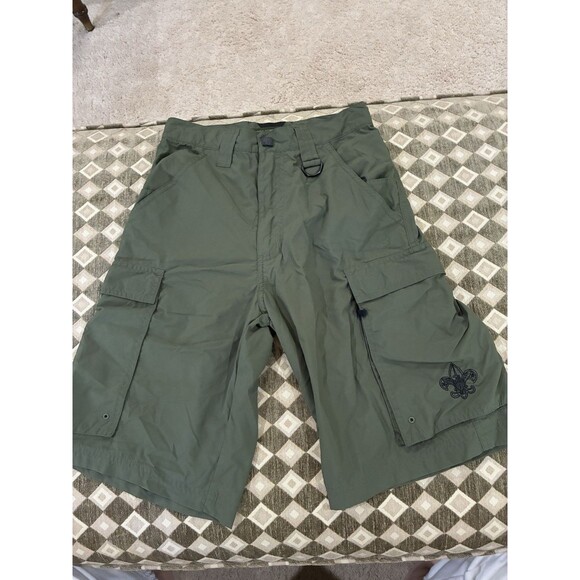 Boy Scout BSA  Adult X Small Cargo Shorts Centennial Uniform Nylon - Picture 1 of 2